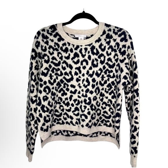 Sincerely Jules Cheetah Print Stretchy Soft Long-sleeve Sweater Size Small - Picture 12 of 12
